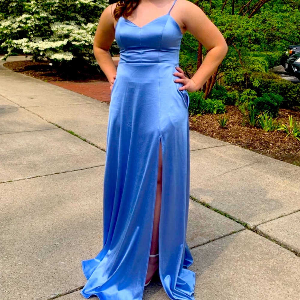 Periwinkle prom dress